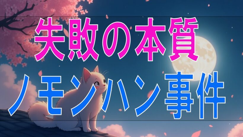 【武田鉄矢今朝の三枚おろし】『失敗の本質・ノモンハン事件』