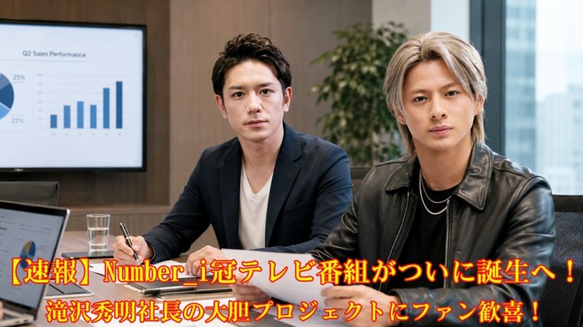 【速報】Number_i冠テレビ番組がついに誕生へ！滝沢秀明社長の大胆プロジェクトにファン歓喜！