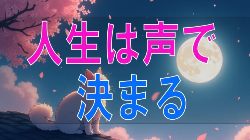 【武田鉄矢今朝の三枚おろし】 『 人生は「声」で決まる』