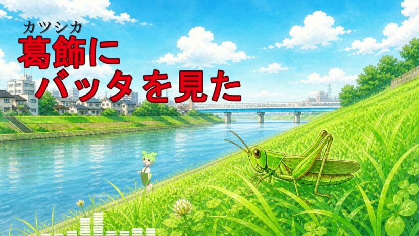 葛飾にバッタを見た/なぎら健壱【NEUTRINOずんだもんカバー】