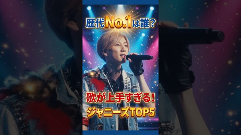 歴代ジャニーズで一番歌が上手いのは誰？TOP5 #ジャニーズ #歌上手い #京本大我 #手越祐也 #長瀬智也 #堂本剛 #大野智 #嵐 #sixtones