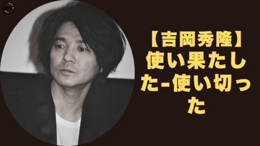 吉岡秀隆...人生のすべての愛を注ぎ込んだ結婚、そして20年消えない心の傷跡
