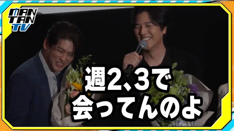 要潤＆賀集利樹、サプライズゲストの登場にぼやく「週2、3で会ってんのよ」　映画「アギト－超能力戦争－」の大ヒット御礼舞台あいさつ
