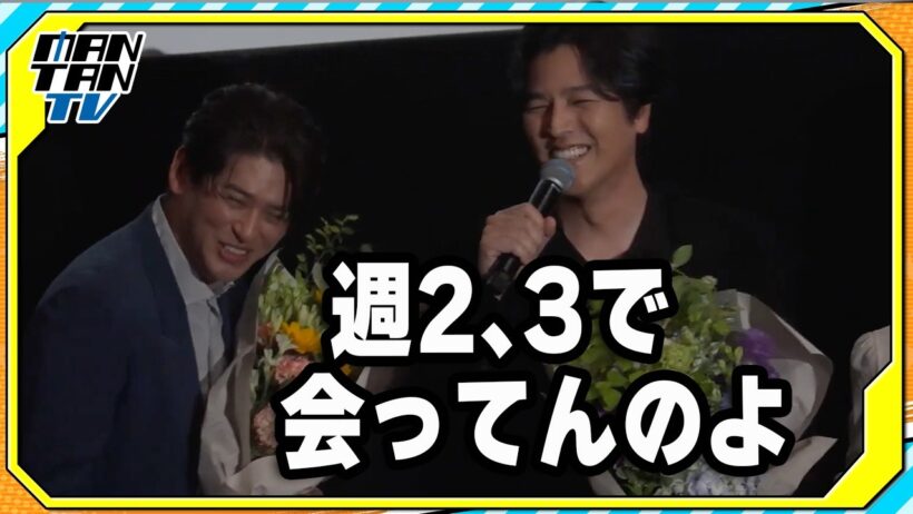 要潤＆賀集利樹、サプライズゲストの登場にぼやく「週2、3で会ってんのよ」　映画「アギト－超能力戦争－」の大ヒット御礼舞台あいさつ