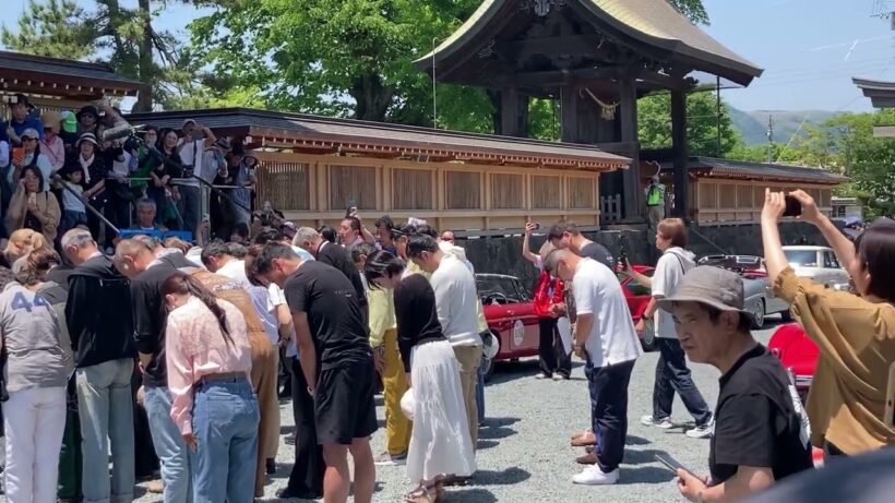 GO!GO!ラリーin熊本2026・唐沢寿明さん&山口智子さん阿蘇神社参拝