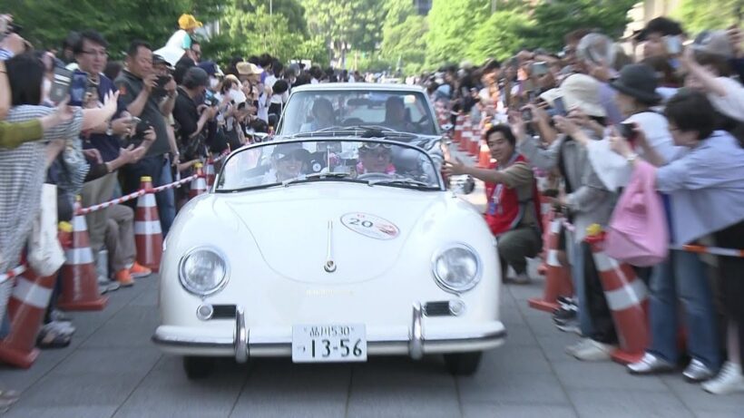 復興を応援！唐沢寿明さんらクラシックカー120台が熊本県内を走る「GO！GO！ラリー」