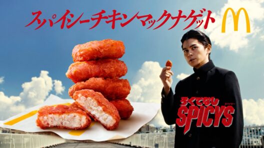 眞栄田郷敦、『ろくでなしBLUES』“眞栄田太尊”になりナゲットを頬張る！　新TVCMスパイシーチキンマックナゲット 『ソース四天王』篇