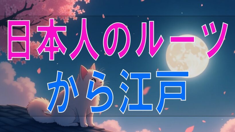 【武田鉄矢今朝の三枚おろし】『日本人の遺伝子・日本人のルーツから江戸、平成まで』