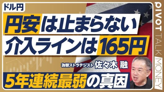 【円安は止まらない。介入ラインは165円】高市政権誕生以来の動き／5年連続の最弱通貨に／財政拡張が真因ではない／日銀の利上げ期待後退／来年の米国経済は強い／2026年もドル高、円安が続く