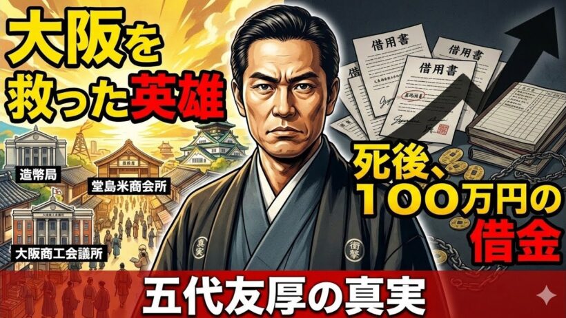 五代友厚「大阪を救った英雄の真実：死後に残った100万円の借金」