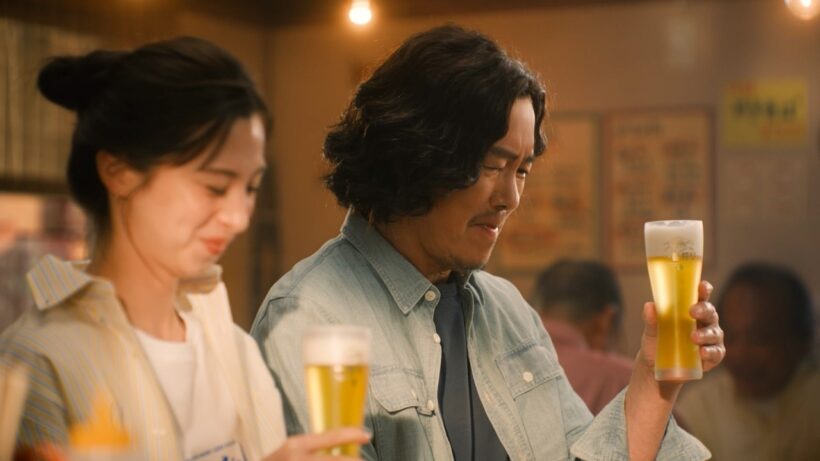 中条あやみの一言が"父”豊川悦司を救う？『一番搾り 糖質ゼロ』新CM公開