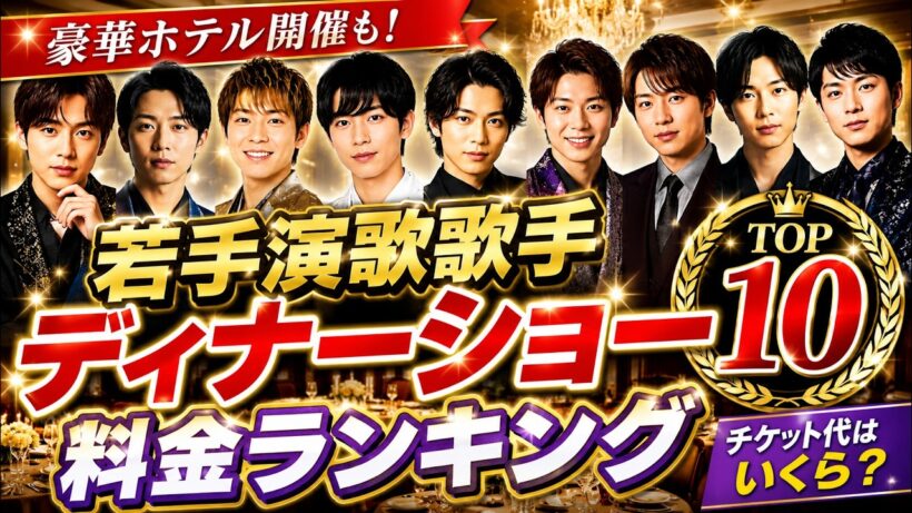【ランキングシリーズ第12弾】(2026最新版)若手演歌歌手ディナーショー料金ランキングTOP10