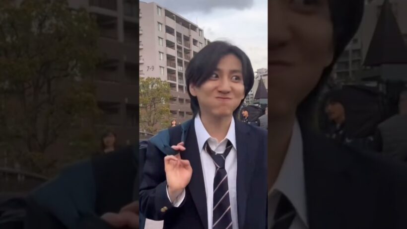撮影中にふざける京本さん #京本大我 #sixtones