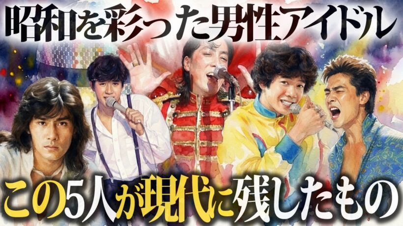昭和を彩った男性アイドル5選 ～沢田研二・郷ひろみ・西城秀樹・田原俊彦・近藤真彦は"何"を残したのか～