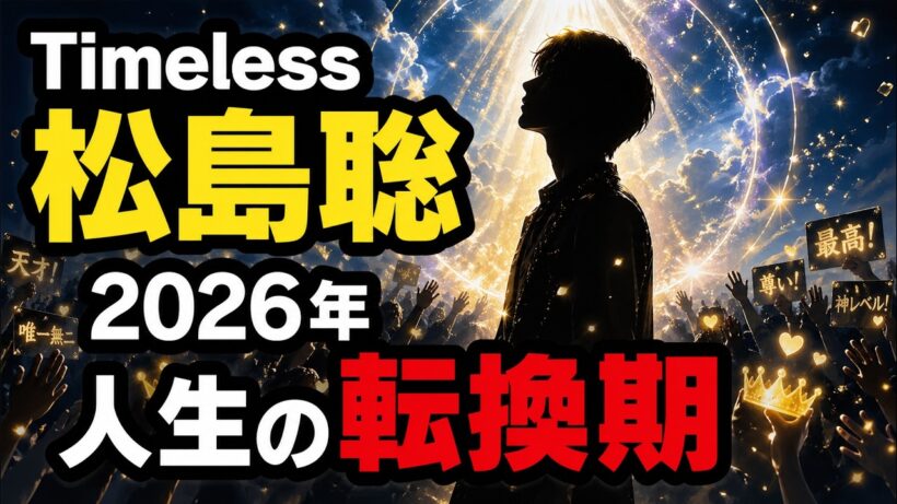 【2026年大転換】timelesz松島聡さんの仕事運と今後を占ったら、大きな転機が見えました