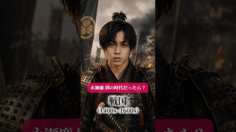 もしも永瀬廉が違う時代に生まれていたら⏳✨どの時代でも顔面国宝すぎた件👑🖤#もしもシリーズ #永瀬廉 #KingandPrince #キンプリ #AI実写化#平成レトロ #90年代 #80年代