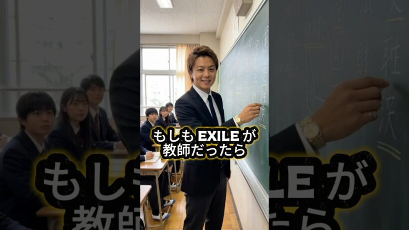 もしもEXILE が教師だったら　#EXILE #ai #芸能人 #shorts