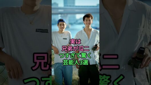 実は兄弟が瓜二つすぎて驚く芸能人3選！ #新田真剣佑 #眞栄田郷敦 #竹内涼真 #竹内唯人 #芸能人