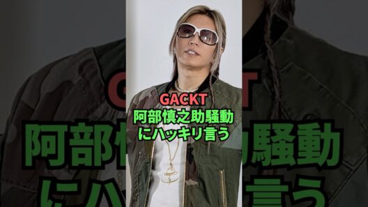GACKT阿部慎之助騒動にハッキリ言う