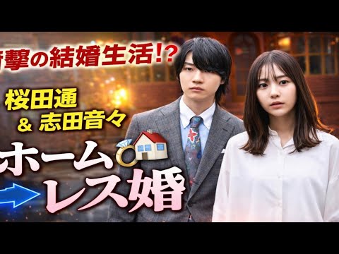 💍🏠『ホームレス婚』配信決定！桜田通＆志田音々が魅せる切ない愛の物語😭✨