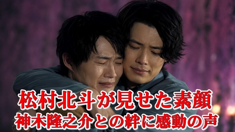 松村北斗と神木隆之介、知られざる絆に感動の声続出…涙なしでは語れない友情物語