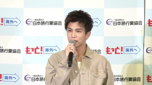 岩田剛典さん、海外での活動について語る「海外旅行2000万人に向けた共同記者会見」囲み取材