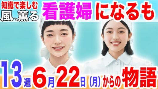 風、薫る【第13週】いよいよ正規看護婦へ！早速の試練？！看病婦ツヤのモデル、武藤ミネ史実／6月22日（月）から1週間の物語／あらすじ／ネタバレ／61話／62話／63話／64話／65話