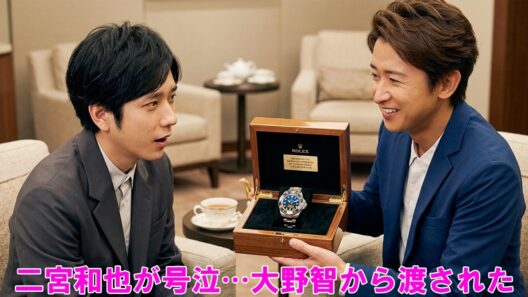 【感動秘話】43歳の二宮和也が涙…嵐メンバー4人から贈られたサプライズプレゼントの正体とは ! 二宮和也が号泣…大野智から渡された