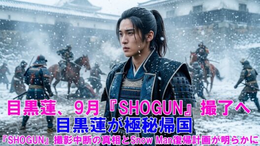 【速報】目黒蓮、9月『SHOGUN』撮了へ！目黒蓮が極秘帰国！『SHOGUN』撮影中断の真相とSnow Man復帰計画が明らかに！