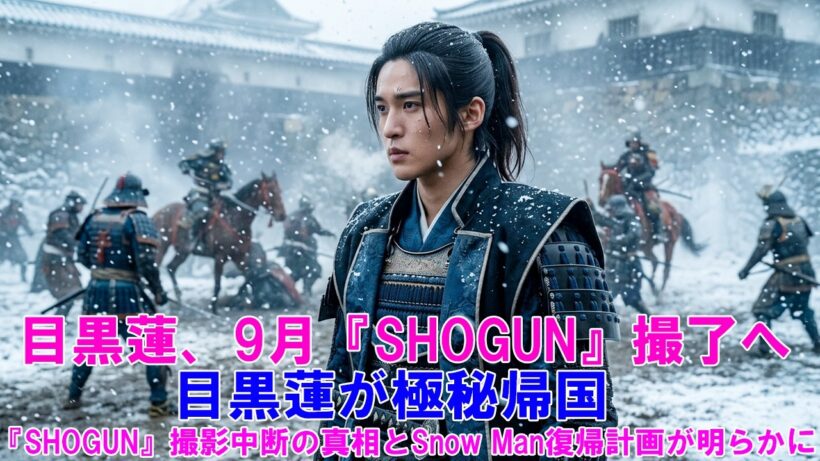 【速報】目黒蓮、9月『SHOGUN』撮了へ！目黒蓮が極秘帰国！『SHOGUN』撮影中断の真相とSnow Man復帰計画が明らかに！