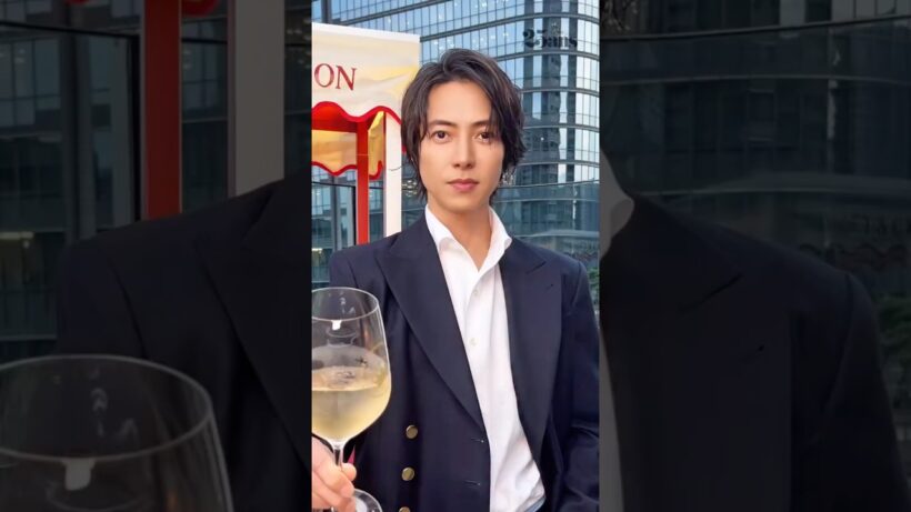 Tomohisa Yamashita with #moetchandon  #山下智久 #shorts