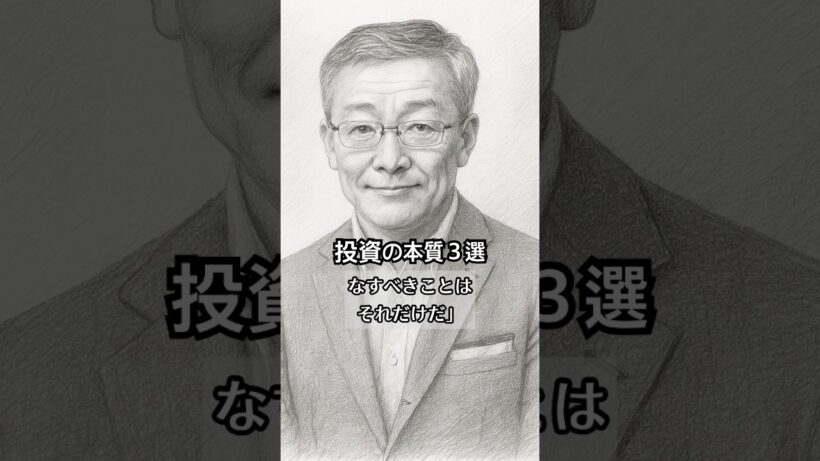 【名言】山崎元の遺言『投資の真実3選』#NISA #インデックス投資 #資産運用 #名言