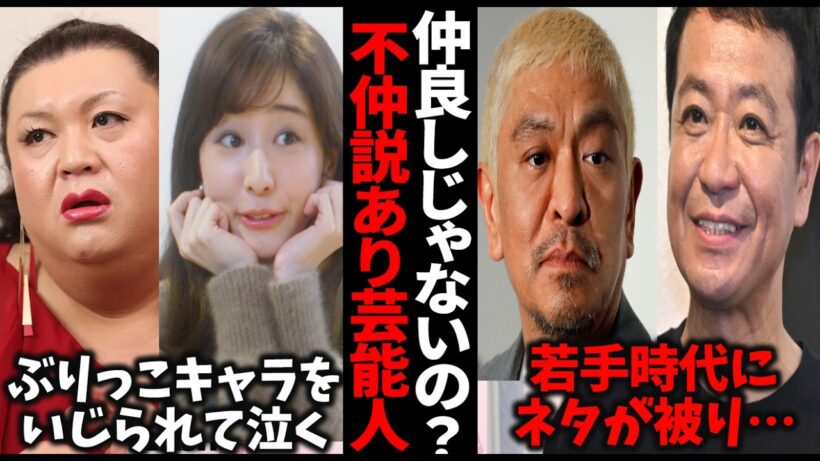 【共演NG？！】仲良しだと思ってたけど不仲説がある芸能人【ガルちゃん】
