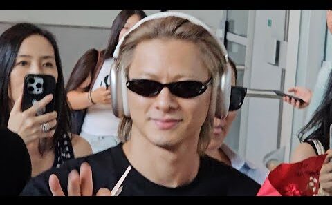 Shō Hirano 平野 紫耀 arrival @ Charles de Gaulle Airport in Paris for the Louis Vuitton PFW Event
