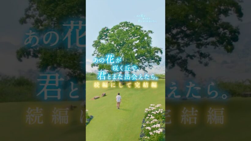 映画『あの星が降る丘で、君とまた出会いたい。』予告【8.7(fri)公開】#あの花 #あの星 #福原遥 #shorts