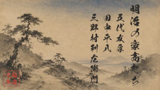 🎧📚 明治の豪商たち ― 五代友厚・田中平八・三野村利左衛門｜転寝文庫