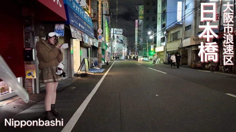 【大阪市浪速区】日本橋オタロードとでんでんタウンで夜の街歩き Night walk around Nipponbashi Ota Road and Denden Town