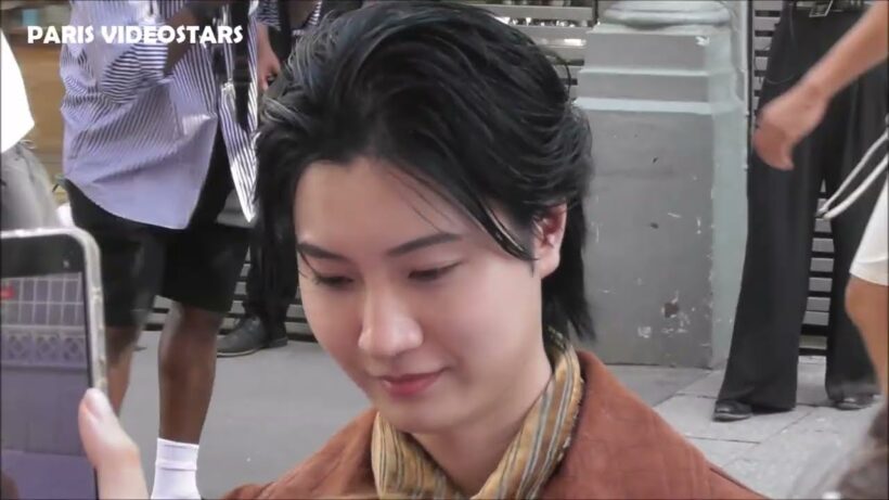 Dori Sakurada 桜田 通 with fans @ Paris Fashion Week 25 june 2026 show Amiri