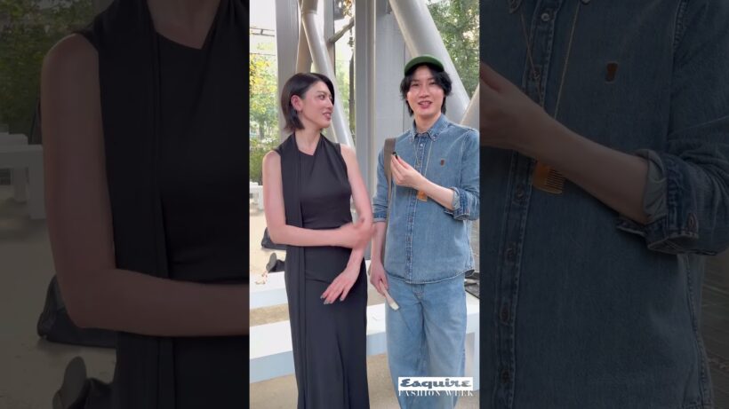 韓国の俳優・チェ・ウシクさん、三吉彩花さん、桜田通さんらがアミ パリスの2027年春夏メンズ・コレクションのショーに来場。｜ Esquire Japan #shorts