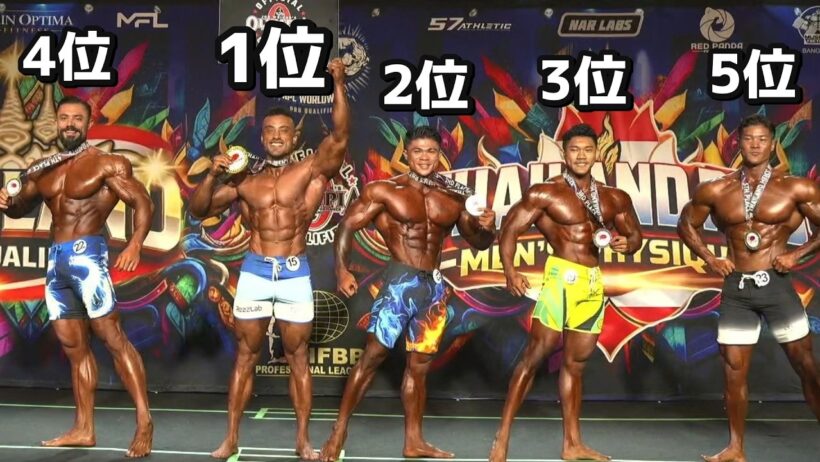 【え...？】田口純平さん メンズフィジーク順位結果【速報】