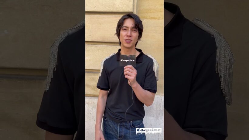 山下智久さんがディオールの2027年春夏メンズ・コレクションのショーに来場。｜ Esquire Japan #shorts