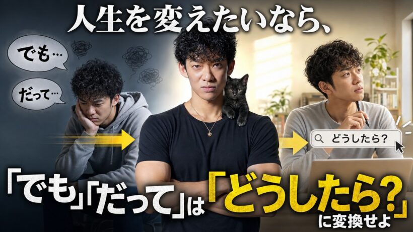 人生を変えたいならまず「でも」「だって」を「どうしたら？」に変えよ【DaiGoの爽快tv】