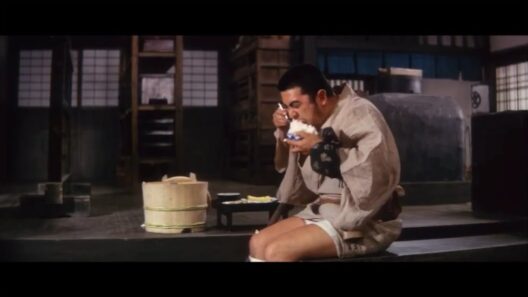 【映画飯】 山盛りご飯と沢庵を美味しそうに食べるシーン