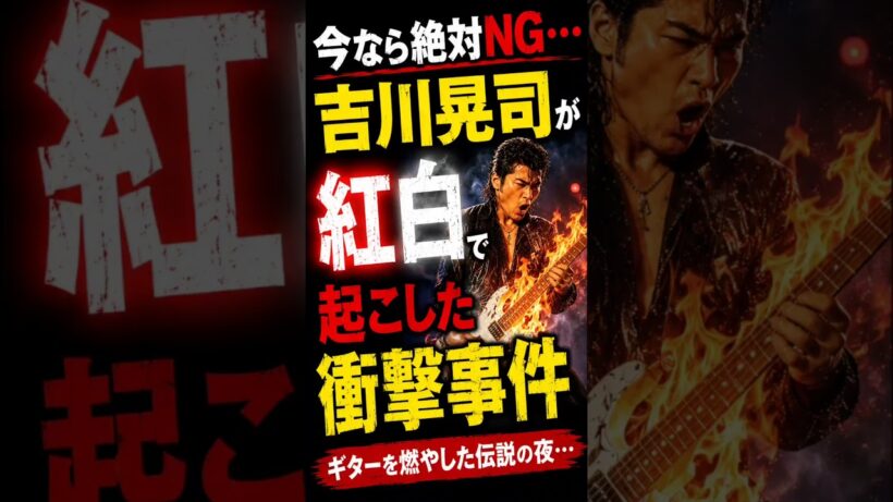 吉川晃司さん紅白歌合戦ギター事件 #50代女子 #40代女子 #60歳代 #コンプレックス #懐メロが好き
