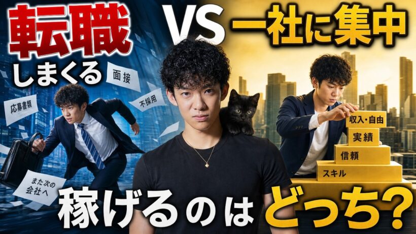 転職 vs 一社に集中、稼げるのはどっち？