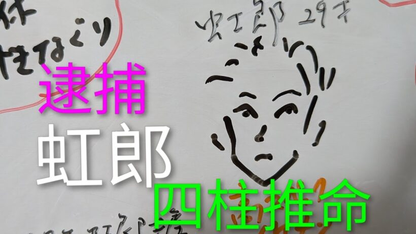 【元カノ殴って逮捕】俳優の虹郎　四柱推命で占いました