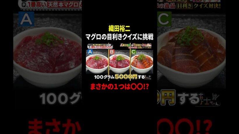 織田裕二 マグロの目利きクイズに挑戦 まさかの１つは〇〇!?｜#サンドウィッチマン＆芦田愛菜の博士ちゃん #TVer で最新話配信中！
