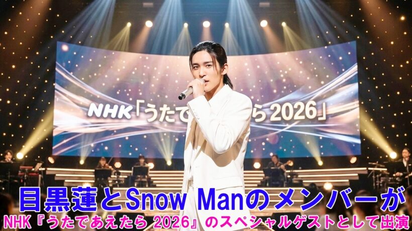 目黒蓮とSnow Manのメンバーが、NHK『うたであえたら 2026』のスペシャルゲストとして出演 !
