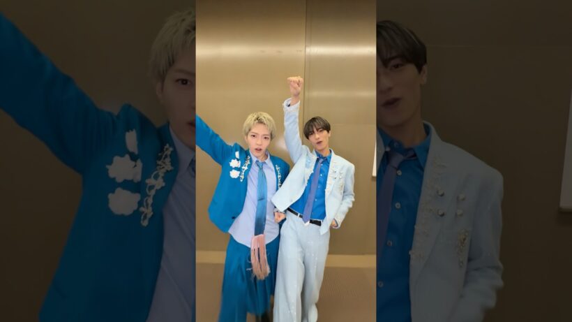 【#西畑大吾 & #高橋恭平】👦🏻 僕ってカワイイ？❤️💜 #僕がカワイくて君がカワイくて #なにわ男子_ND5