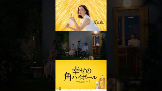 サントリーウイスキー角瓶『花火』篇 15秒 蒼井優 染谷将太 野田洋次郎 小林聡美 サントリー